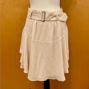 A.L.C blush/nude belted handkerchief mini skirt size 2